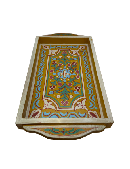 Plateau Marocain jaune 23x43cm