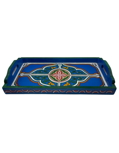 Plateau Marocain bleu 24x45cm