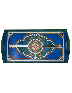 Plateau Marocain bleu 24x45cm
