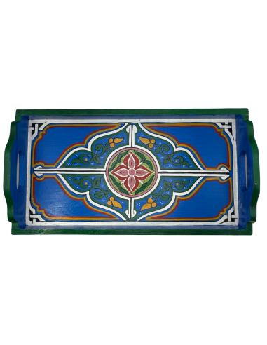 Plateau Marocain bleu 24x45cm