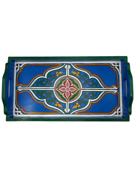 Plateau Marocain bleu 24x45cm