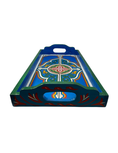Plateau Marocain bleu 24x45cm