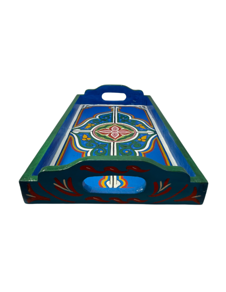 Plateau Marocain bleu 24x45cm