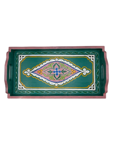 Plateau Marocain vert 24x45cm