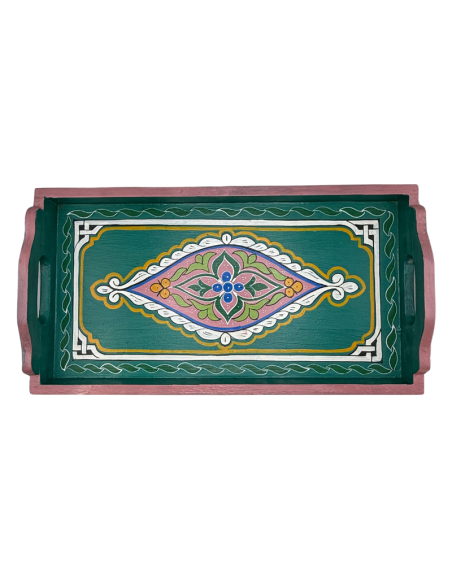 Plateau Marocain vert 24x45cm