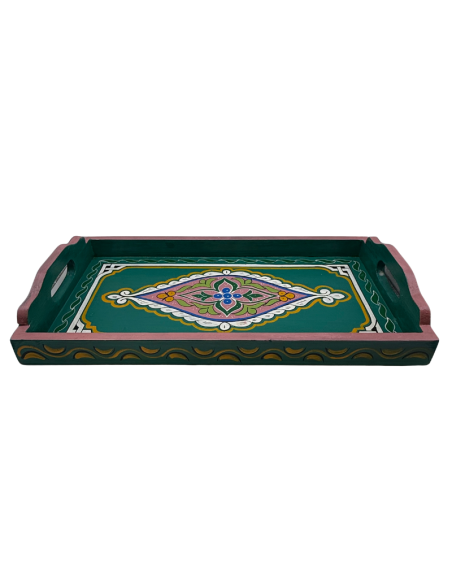 Plateau Marocain vert 24x45cm