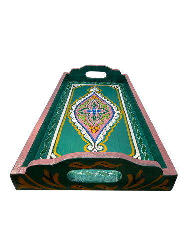 Plateau Marocain vert 24x45cm