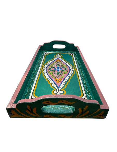 Plateau Marocain vert 24x45cm