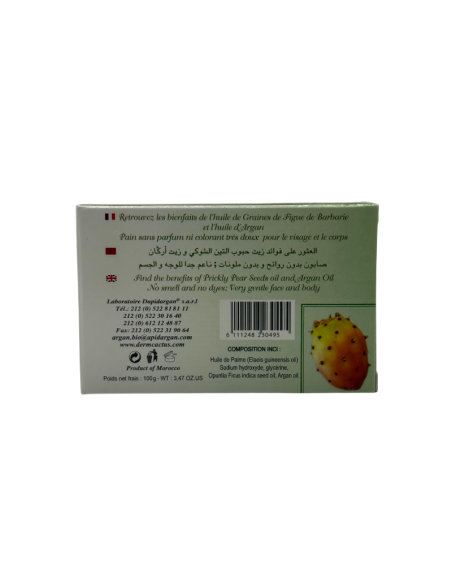 Savon naturel figue de barbarie et argan 100g