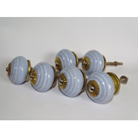 Set of 6 porcelain buttons - Lot 70