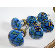 Set of 6 porcelain buttons - Lot 69