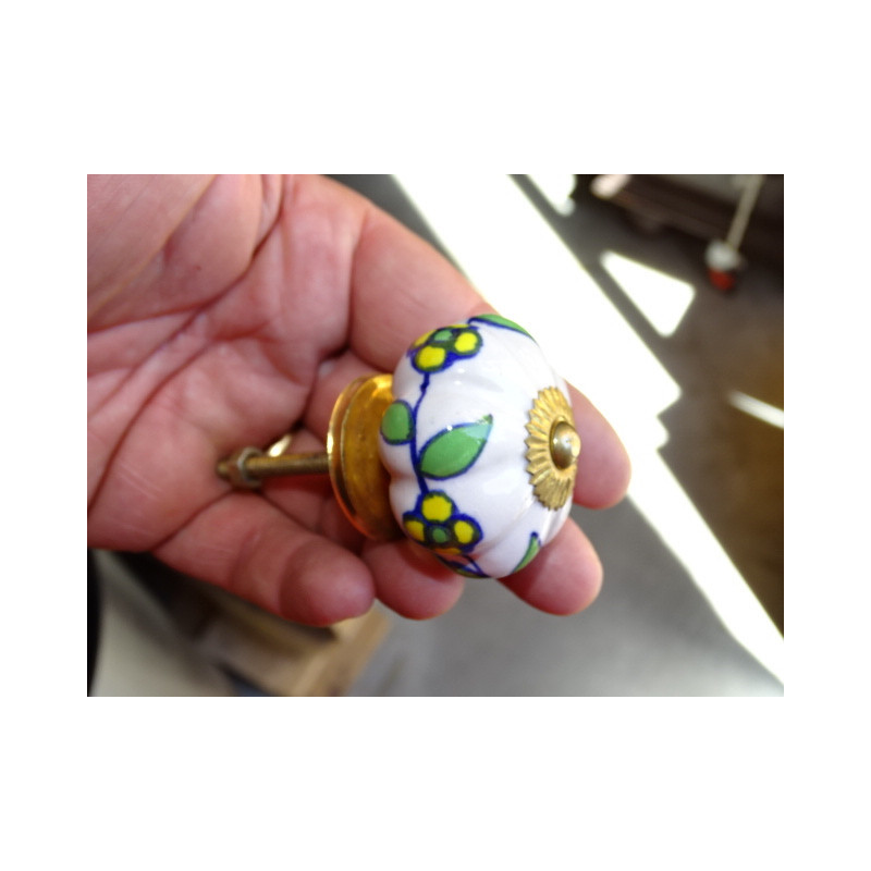 Conjunto de 6 botones de porcelana - Lote 62