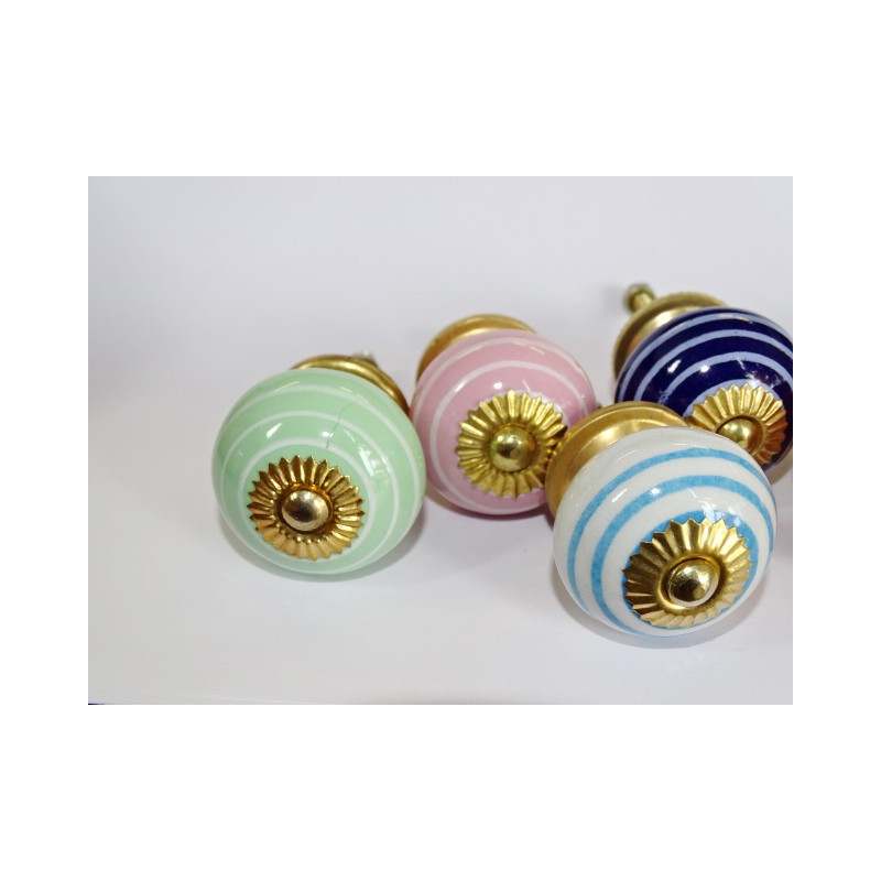 Set von 6 Tasten mit Porzellan Features - Lot 44