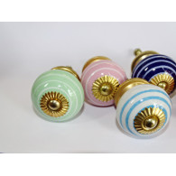 Set di 6 pulsanti con funzioni di porcellana - Lotto 44