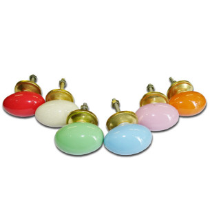 Set di 6 pulsanti porcellana - Lotto 26