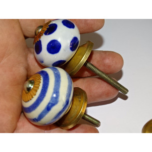 Set of 6 porcelain buttons - Lot 6 2