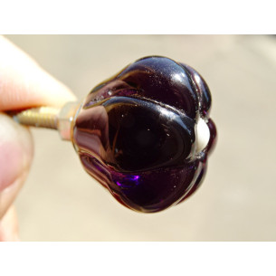 Furniture handle transparent purple