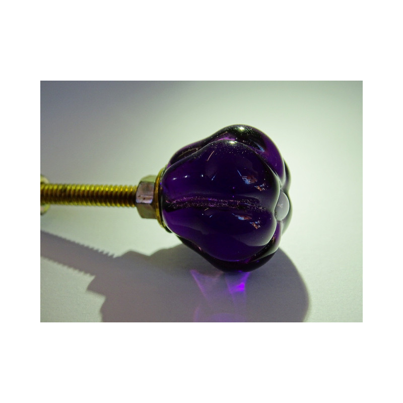 Furniture handle transparent purple