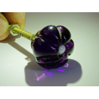 manija de los muebles de color violeta transparente