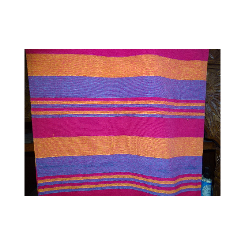 Indische Tagesdecke KERALA in Fuchsia, Orange...