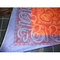 Wandbehang Baumwolle round sanscrit lila und orange