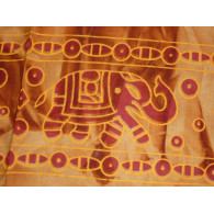 Tye & dye Elefanten rosas et ocre