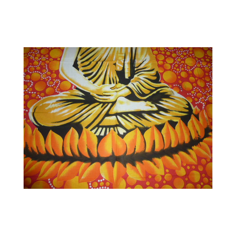 Buddha bulles oranges et rouges