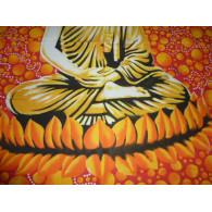 Buddha bulles oranges et rots