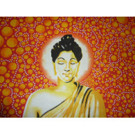 Buddha bulles oranges and reds