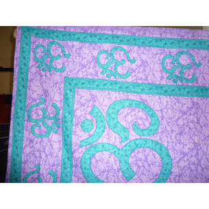 tenture OM marbré violette et bleue 2