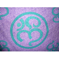 tenture OM marbré violette et bleue