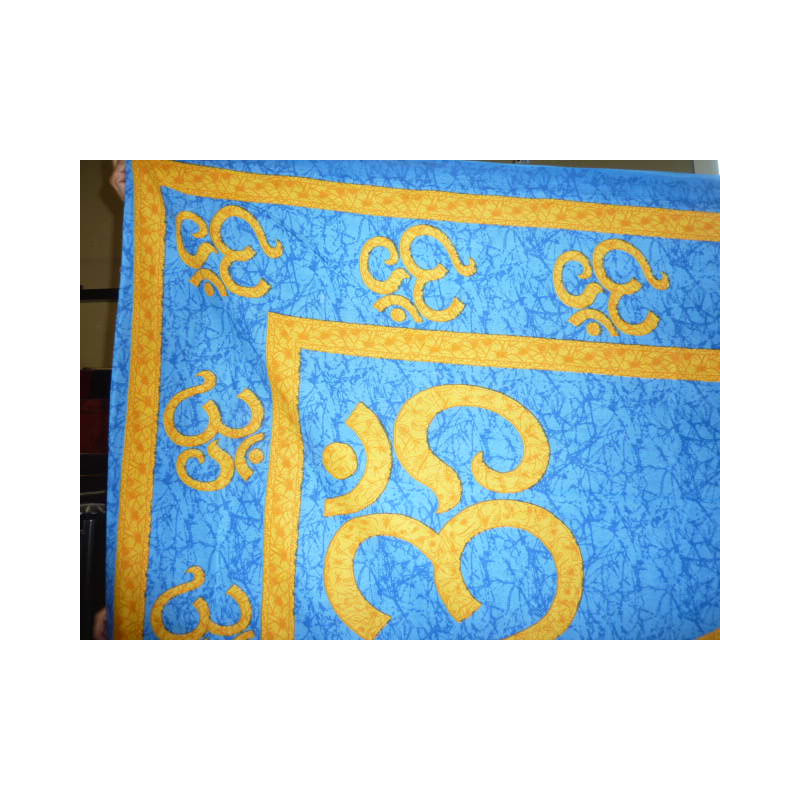 appeso blu e giallo chiazzato OM