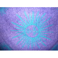 hängen lila und blau marmoriert Sun