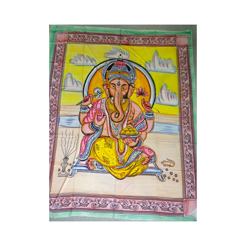 Appendiabiti o copriletto in cotone con Ganesh...