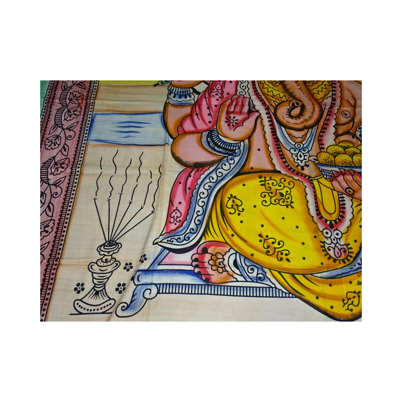 Appendiabiti o copriletto in cotone con Ganesh...