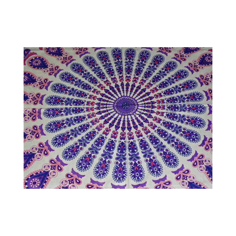 Cotton Wandbehang mit Buntglas und Cashmere...