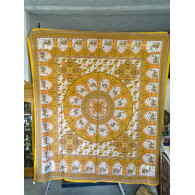 Tenda mosaico cammello arancione e marrone