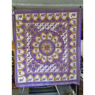 wall hanging Mosaic camel purple and orange