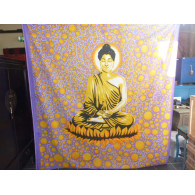hanging BUDDHA purple bulles yellows