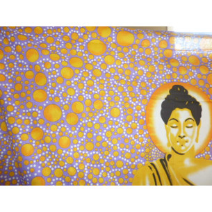 hanging BUDDHA purple bulles yellows 2