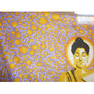 BUDDHA hängen lila gelb Blasen
