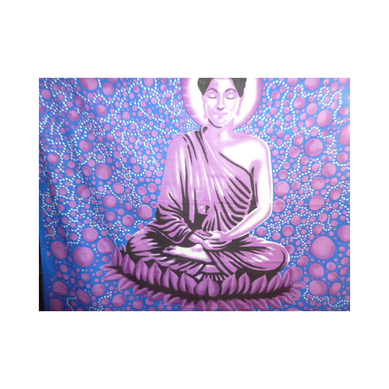 hanging BUDDHA blue bulles purpletes