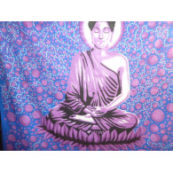 hanging BUDDHA blue bulles purpletes