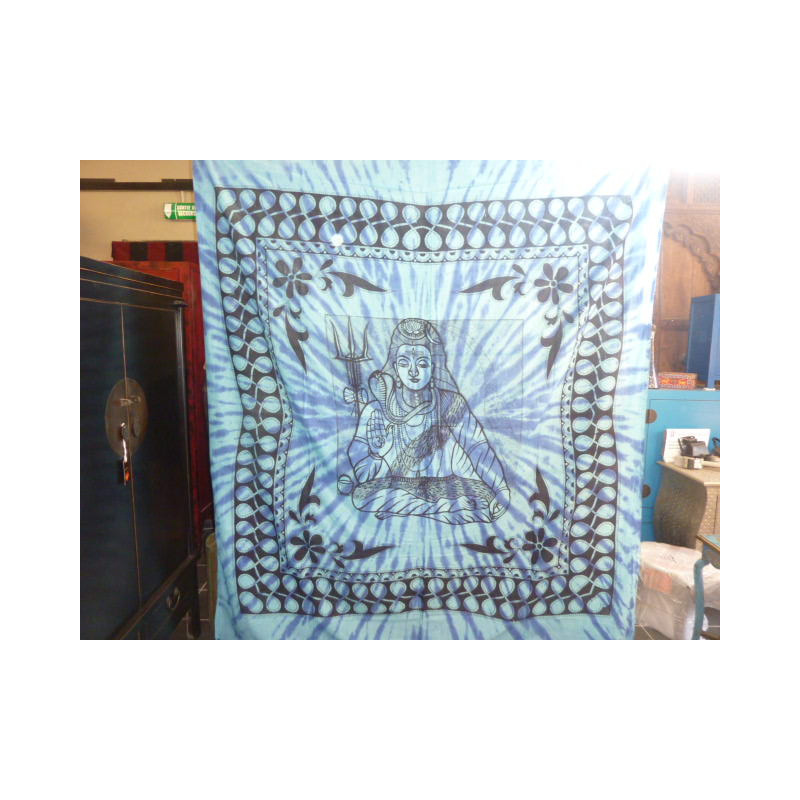 tenture SHIVA bleu ciel