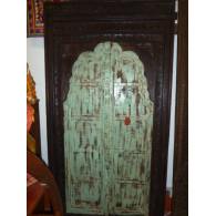 Grande porte arche patine verte