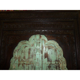 Grande porte arche patine verte 2