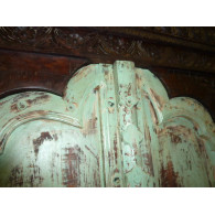 big door arch patine green
