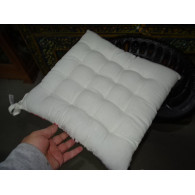 Cojines de silla de terciopelo 38x38 cm con aves del paraíso - blanco