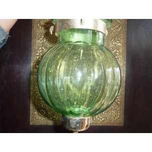 Lampe KHARBUJA vert deau 13x13 cm