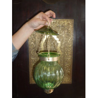 small lamp KHARBUJA green deau